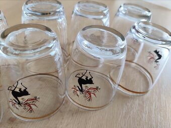 Retro malé likérové sklenky ( 100 ccm/ml) - 3