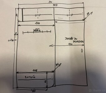 Předsíňová stěna, posuvné dveře - 3