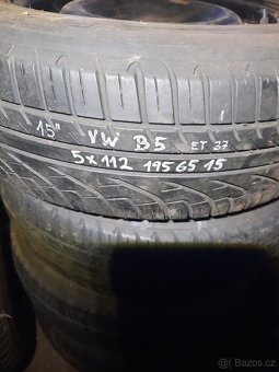 VW disky15" s letními pneu 5x112 - 3