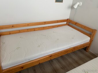 Postel Flexa 90x200 z borovice s matraci a výsuvnou postelí - 3