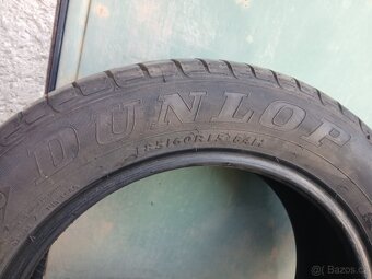 letni pneu dunlop 185/60 R15 se vzorkem 4 az 5mm - 3
