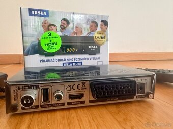TESLA TE-301 DVB-T2 Přijímač – Skvělý stav, nevyužitý - 3