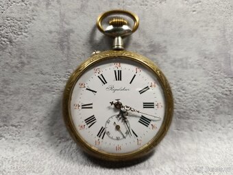 Obrovské 67mm kapesní hodinky Régulatéur, 192g - 3