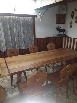 Selský set stůl a židle - 3
