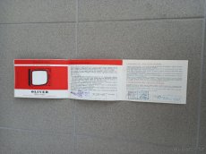 Televizor OLIVER záruční list z roku 1968 originál RETRO - 3