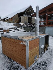 Koupací sud,vana.nerezový bazén - 3