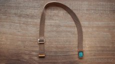 ocelový mesh řemínek šíře 10mm rose gold - 3