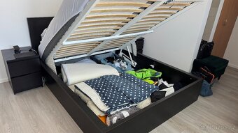 Postel IKEA MALM 160x200 s úložným prostorem - 3