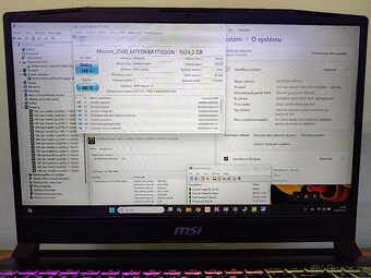 Nepoužitá Katana,RTX-4070-8gb Mux,i7-13th,DDR5, M.2 1TB -ZÁR - 3