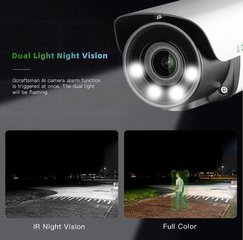PoE IP kamera G.Craftsman UHD 12mpx 4000x3000 s mikrofonem - 3
