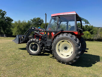 Zetor 7340 s čelním nakladačem s SPZ - 3