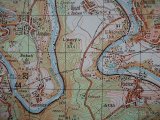 Vojenská profesionální tajná mapa Křivoklát sko ČSLA - 3
