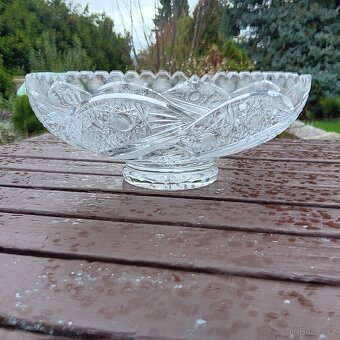 Velká skleněná mísa průměr 30cm - 3