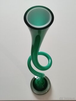 Váza kroucená zelená - 3