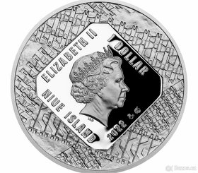 Stříbrná mince 1 NZD Obrněná technika - T-34/76 - rok 2022 - 3