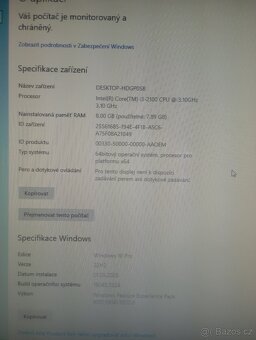 počítačova sestava HP Compag 8200 - 3