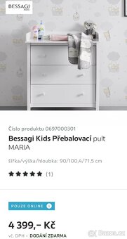 Komoda s přebalovacím pultem Maria - 3