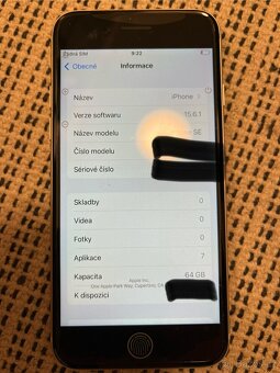 iPhone SE (3. generace), White, 64GB, 100% - 3