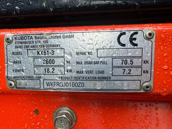 Minibagr Kubota KX61-3 - 3