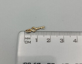 Zlatý přívěsek klíč 0,35g, 14 kt, 585/1000 - 3