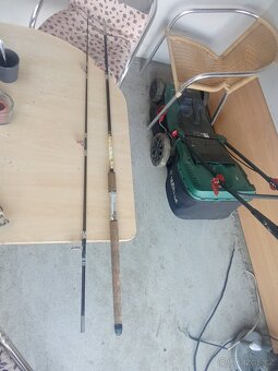 Rybářský prut dvoudělička starožitnost - 3