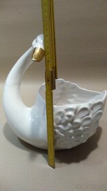 Mísa - labuť z bílého porcelánu - 3