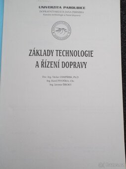 Základy technologie a řízení dopravy – Uni. Pardubice - 3