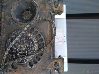 Nástěnný telefonní přístroj Bunker z let 1890-1904, velmi vz - 3