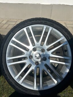 ALU Kola ŠKODA 5x112 R18 LUXON NOVÉ Letní Pneu 225/40/18 - 3