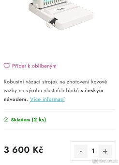 ROBUSTNÍ VÁZACÍ STROJEK NA KROUŽKOVOU VAZBU - 3