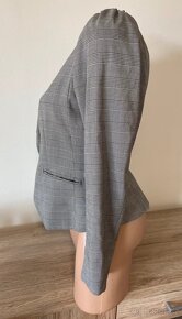 Dámské šedo černé sako H&M vel.40 - 3