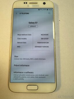 Samsung Galaxy S7 32gb Ram 4gb původní baterie Top stav  Cen - 3