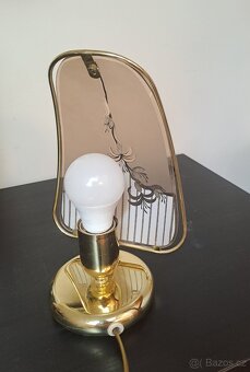 Retro stolní skleněná lampa - 3