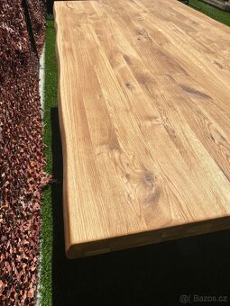 Dubový masivní  stůl 160x100 cm. Kuchyňský stůl - 3