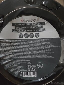 NOVÁ sada nerezových misek Lidl Ernesto Brno - 3