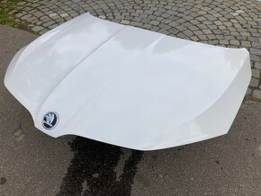 kapota škoda octavia 3,III, facelift bílá candy LF9E - 3