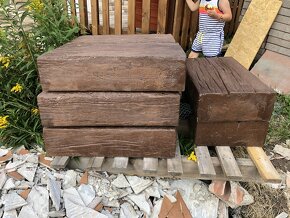 Betonové schody Diton tmavý dub - 3