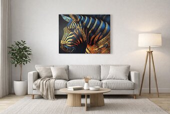 Zebra-akryl na plátně - 3