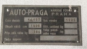 Výrobní štítky Praga ČKD - 3