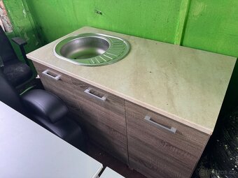 Kuchyň sektorová s dřezem a pracovkou 120 cm - 3