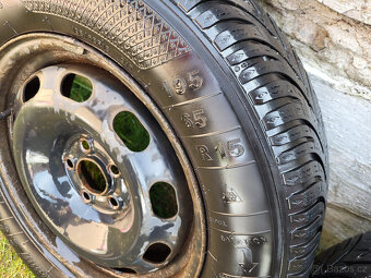 plechové disky 6Jx15 5x100 ET38 + pneu 195/65 r15 - 3