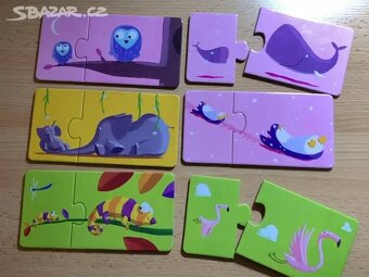 Djeco  puzzle duo - máma a mláďátko - 3