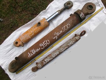 prodám různé pístnice, lištu do hydrauliky, hroty na štípačk - 3
