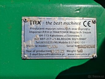 Prodáme nesený rotavátor TRX TL 135 - 3