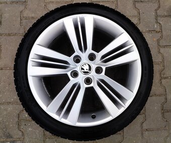 Alu kola originál Škoda Octavia III, RS 5x112 R18 - 3