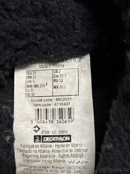 Dětské nepromokavé sněhule na suchý zip EU 33 aEU38 - 3