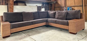 Krásná / Ratanová rohová sedací souprava - 3