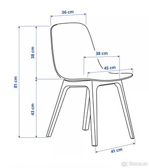 Jídelní židle Ikea ODGER - 4ks - 3