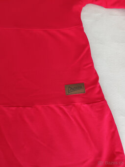 Drexiss dětské podzimní šaty SOFIE RED vel. 116-122 - 3