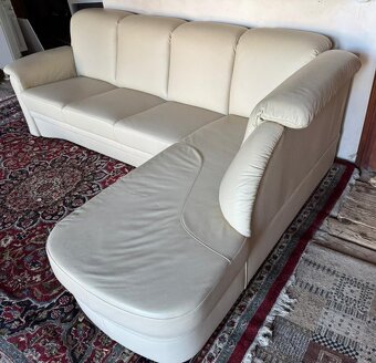 Kožená rohová sedačka, 5249 - 3